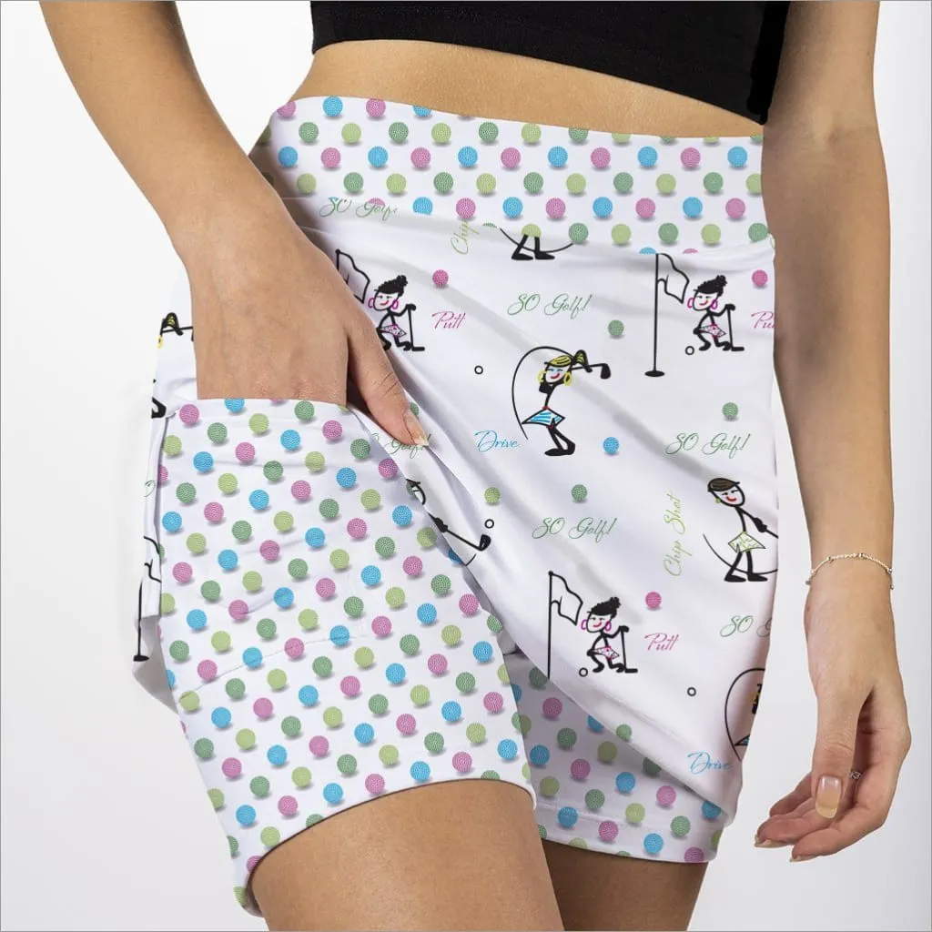 SOFY GOLFS WHITE SKORT