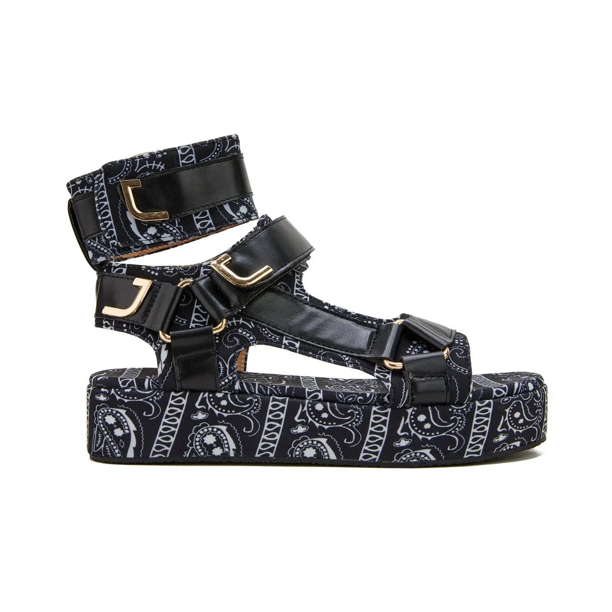 Sohiwoo  Womens Summer Sandals Vintage Graffiti Platforms Sandals Imily Bela