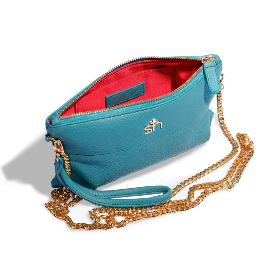 Soho Wristlet Clutch-Blue