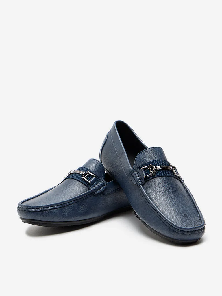 SOLEPLAY Navy Metal-Detailed Loafers