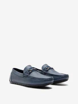 SOLEPLAY Navy Metal-Detailed Loafers