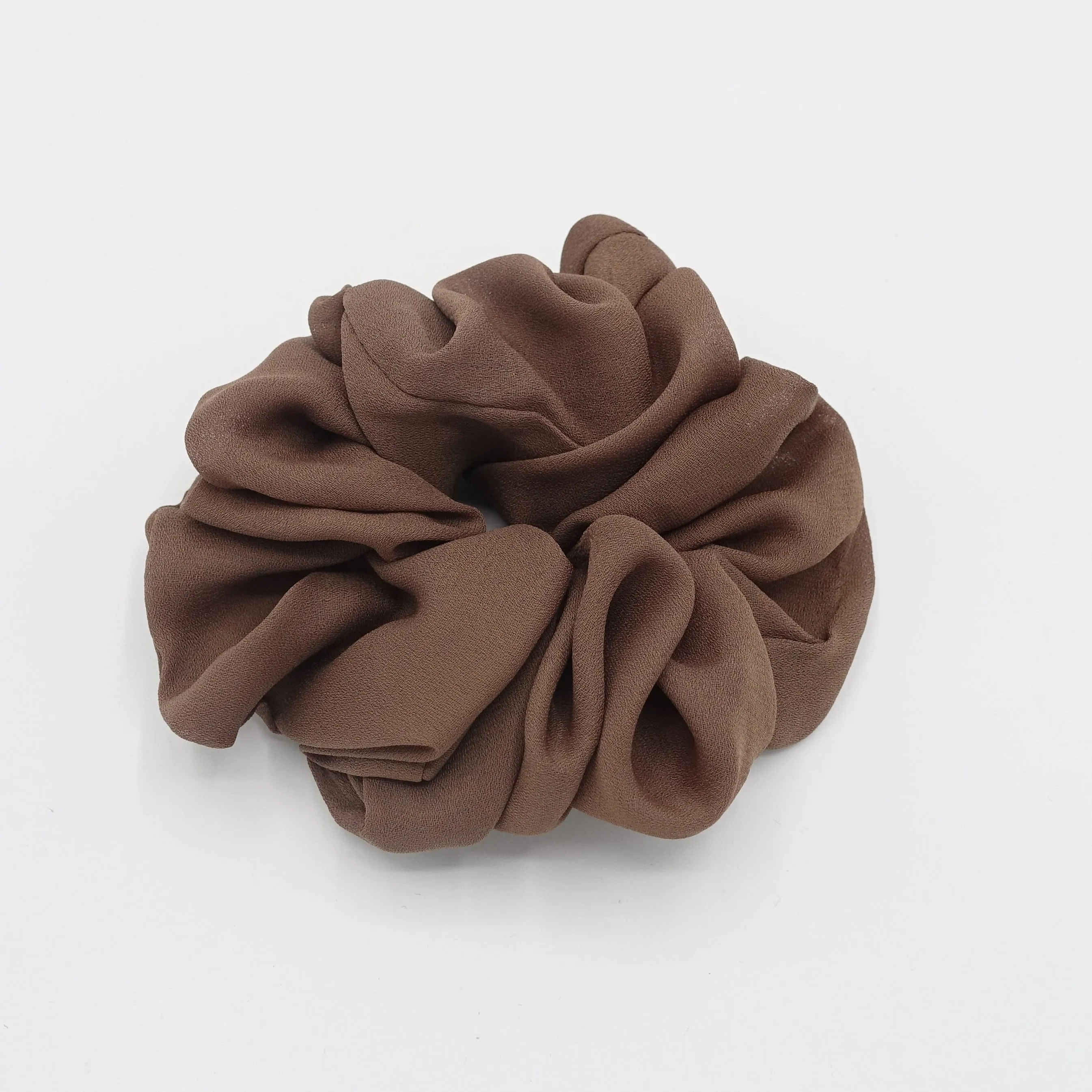 solid chiffon scrunchies women hair elastic accessories