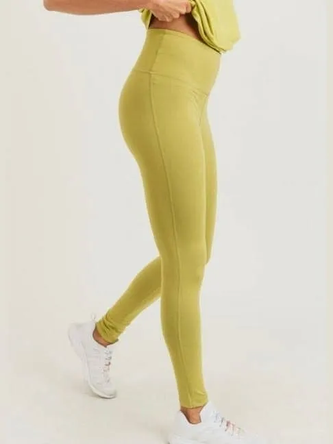 Solid Mustard Essential Leggings