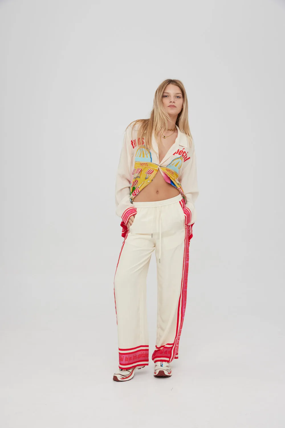 SOMETHING VERY SPECIAL - Hotel Special Suzy Pants - White/Multi