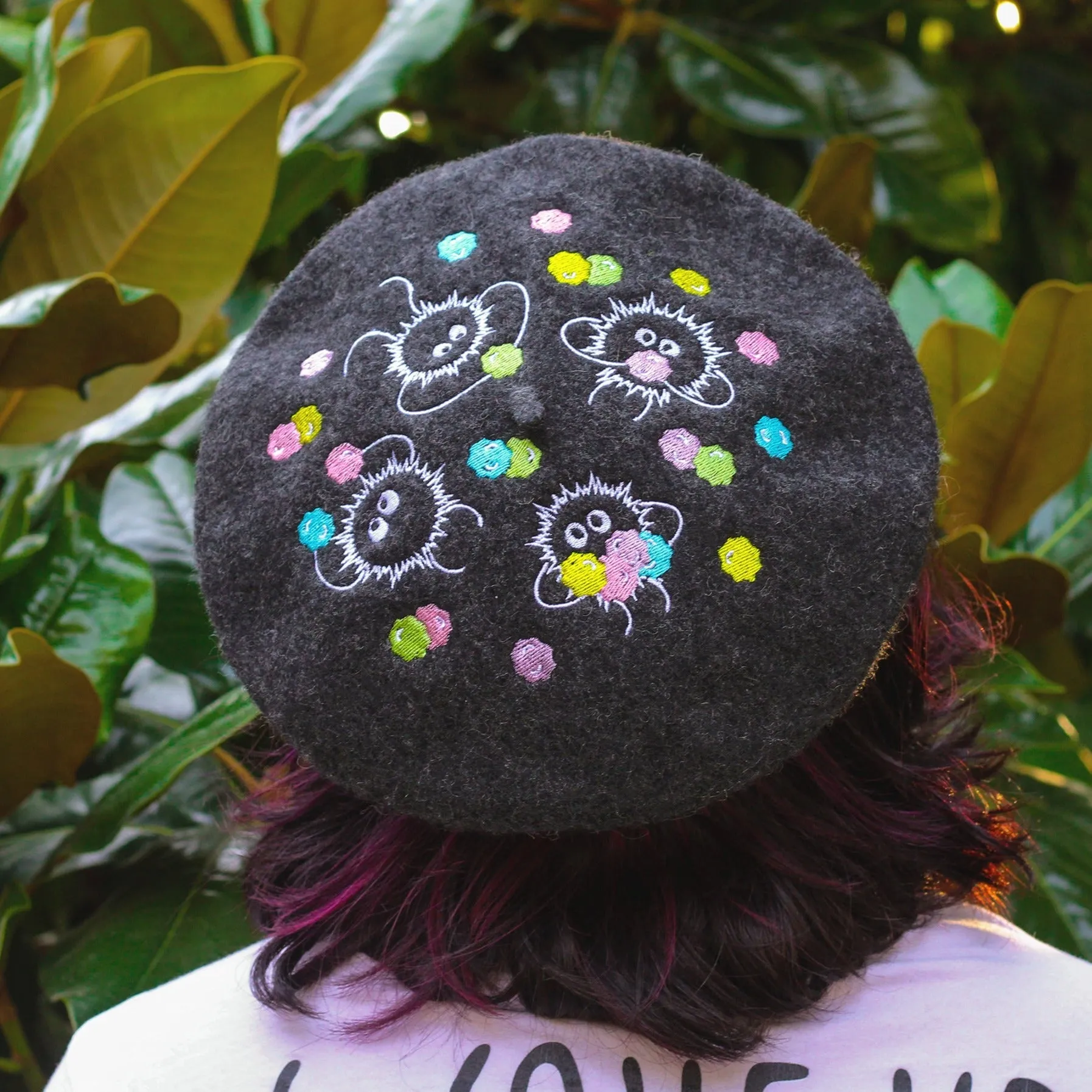 Soot Sprites Embroidered Beret!