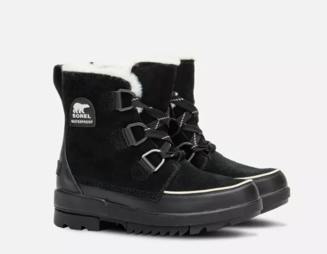 Sorel Black Torino Lace Up Ankle Boot