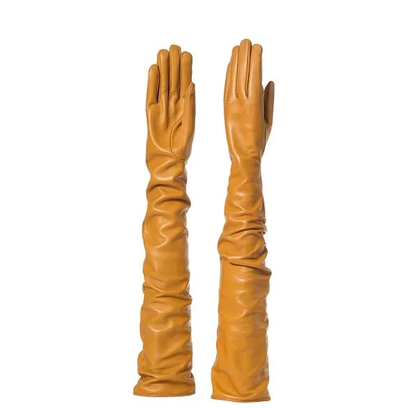 Sorrento | Opera Length Leather Gloves (60cm)