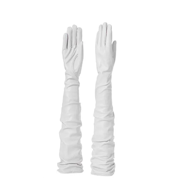 Sorrento | Opera Length Leather Gloves (60cm)