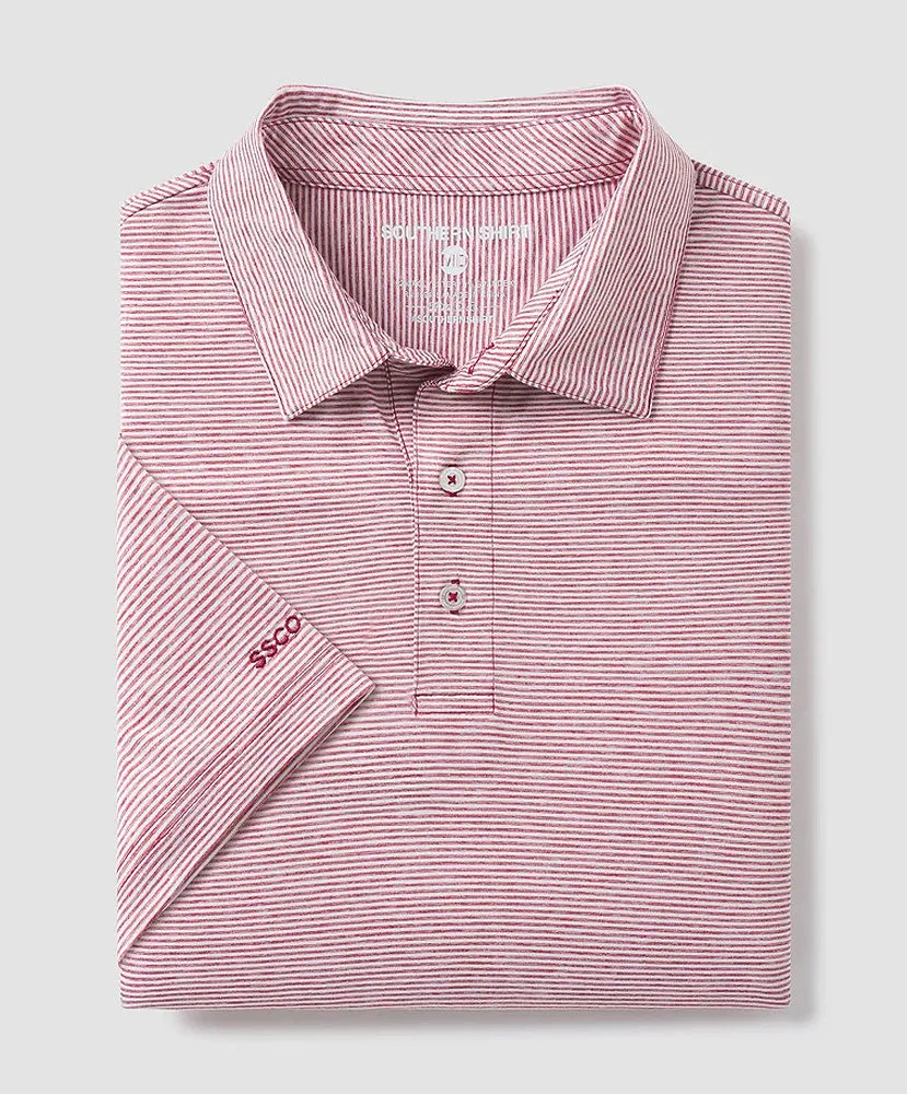 Southern Shirt Co - Heather Madison Stripe Polo