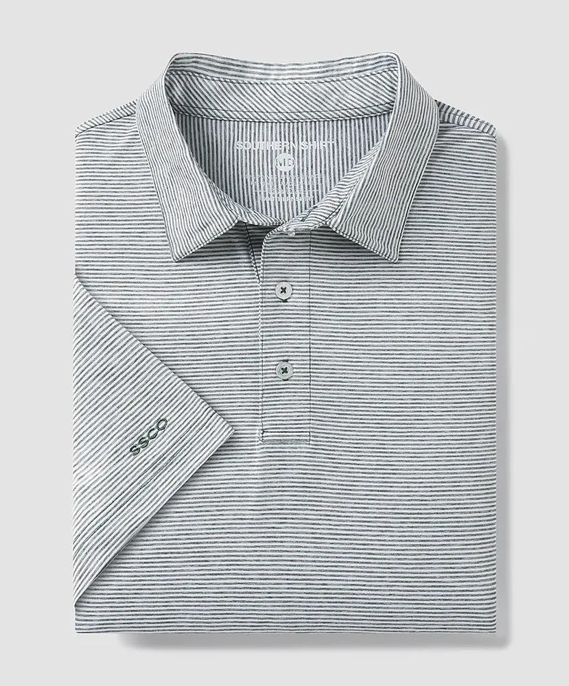 Southern Shirt Co - Heather Madison Stripe Polo