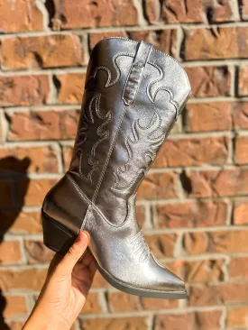 Space Cowgirl Boots - Gunmetal