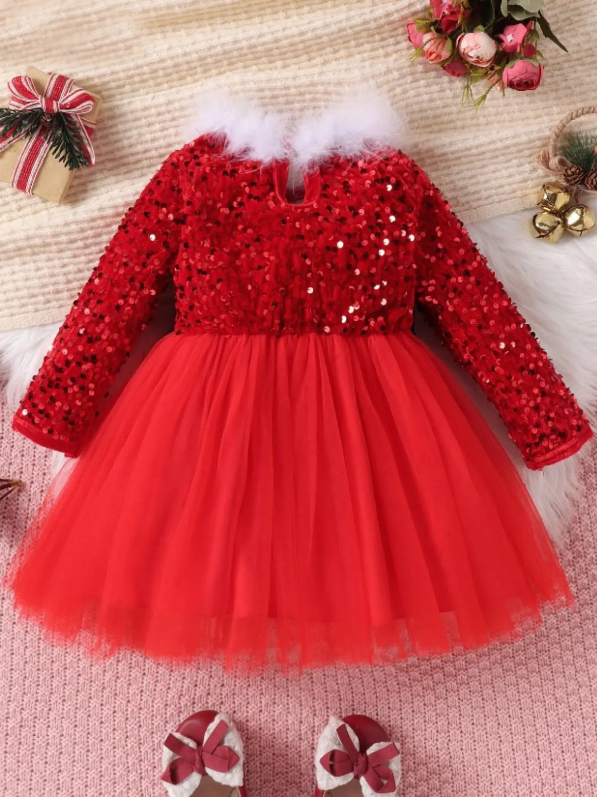 Sparkle Out Loud Sequined Christmas Dress