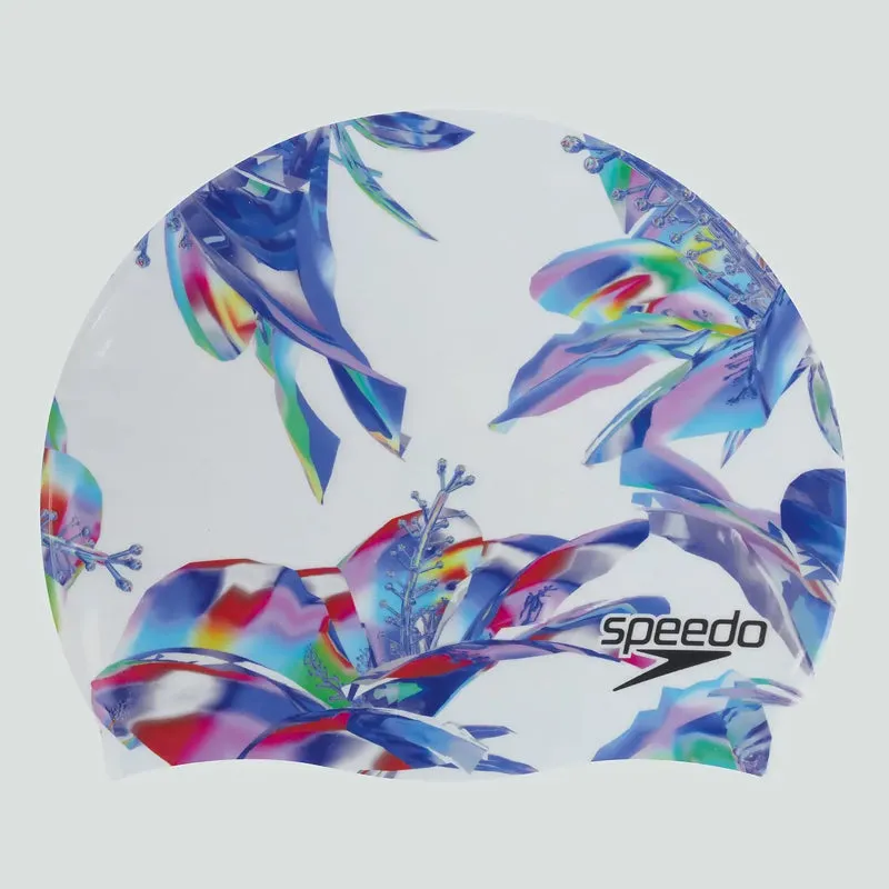 Speedo - Adult Digital Printed Cap - White/Black