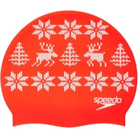 Speedo - Christmas Slogan Print Hat - Red/White