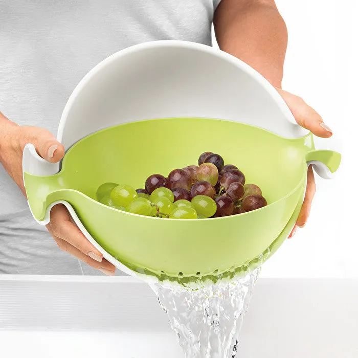 Spin & Drain Colander & Bowl Set