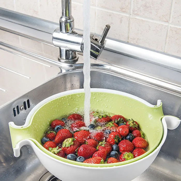 Spin & Drain Colander & Bowl Set