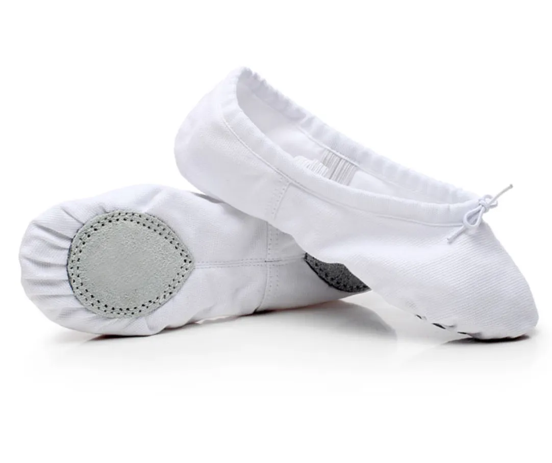 Split Sole Canvas Ballet Shoes