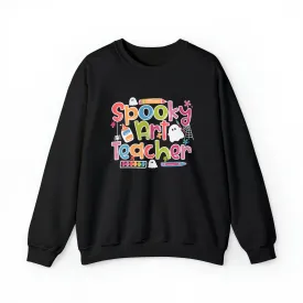 Spooky Art Teacher Unisex Heavy Blend™ Crewneck Sweatshirt