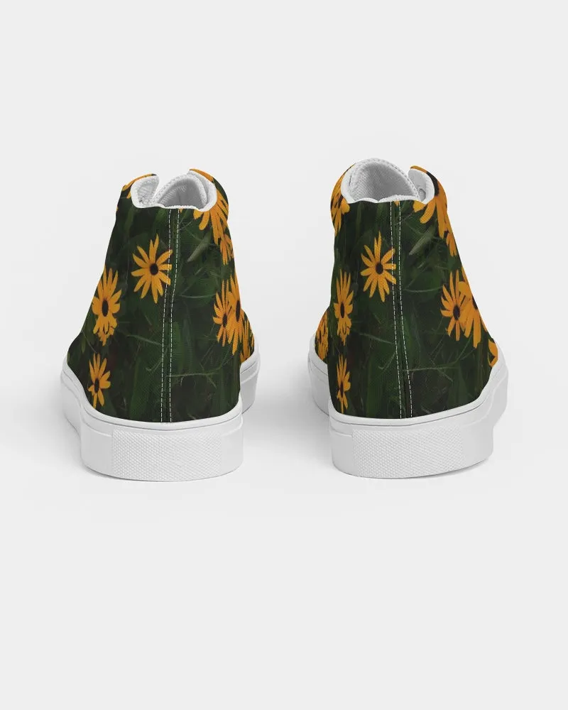 Spring Flowers Women's Hightop Canvas Shoe