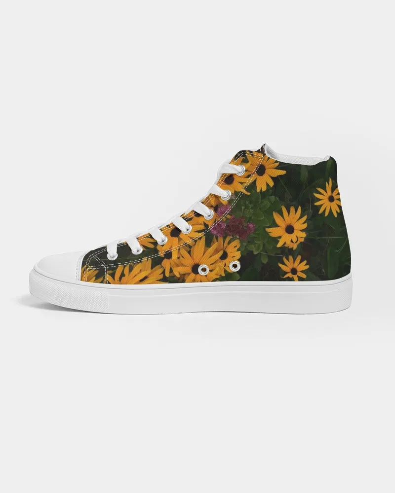 Spring Flowers Women's Hightop Canvas Shoe