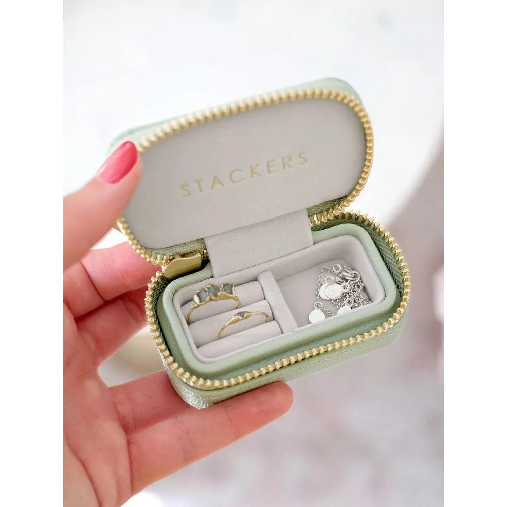 Stackers Travel Jewellery Box Small Green