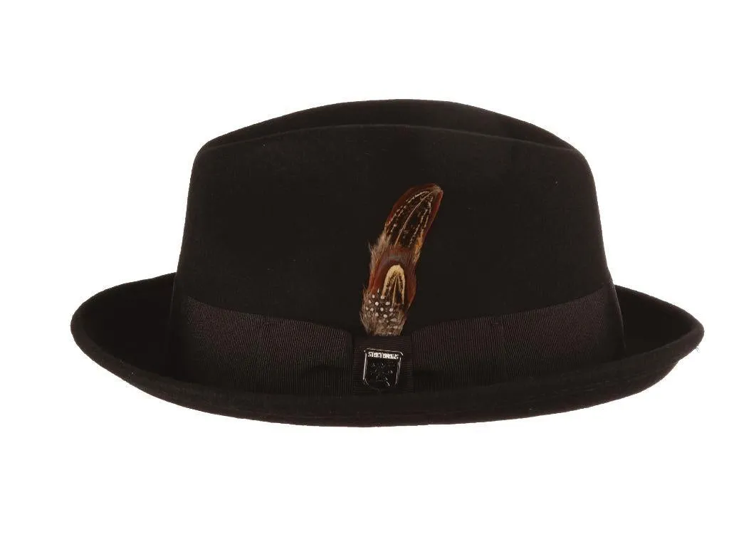 Stacy Adams Chelsea Wool Felt Stingy Brim Fedora