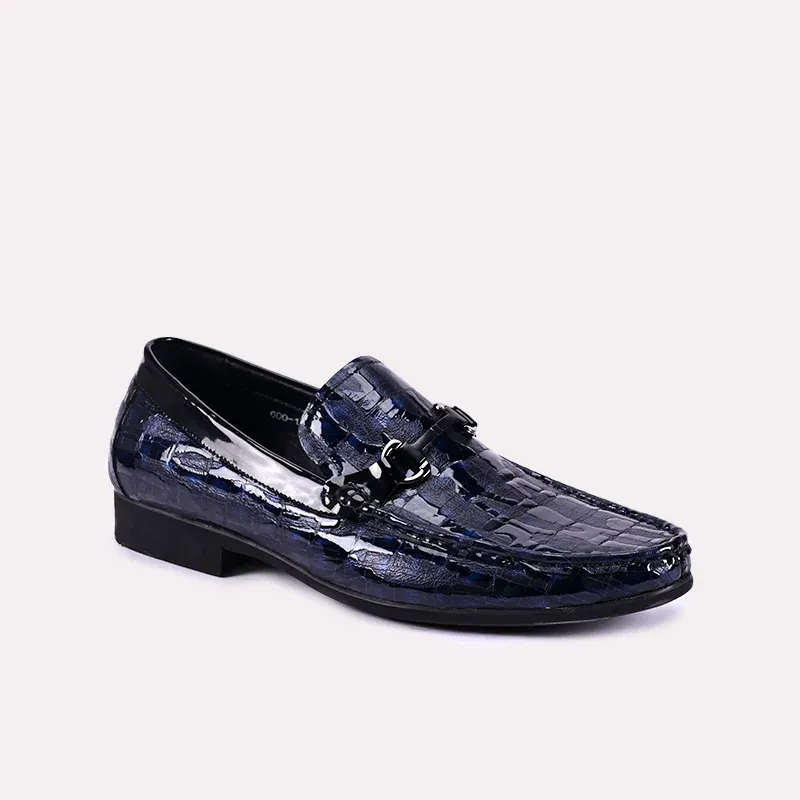 Stalker Blue Moccasin Dress Shoes 0111057