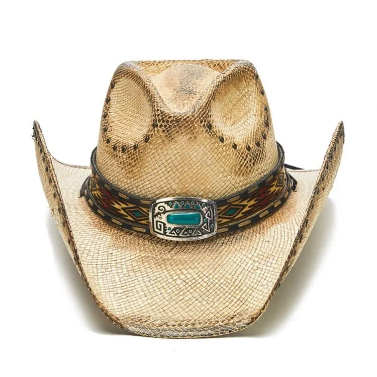 Stampede Straw Cowboy Hat - The Eight Seconds