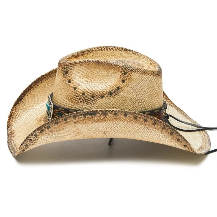 Stampede Straw Cowboy Hat - The Eight Seconds