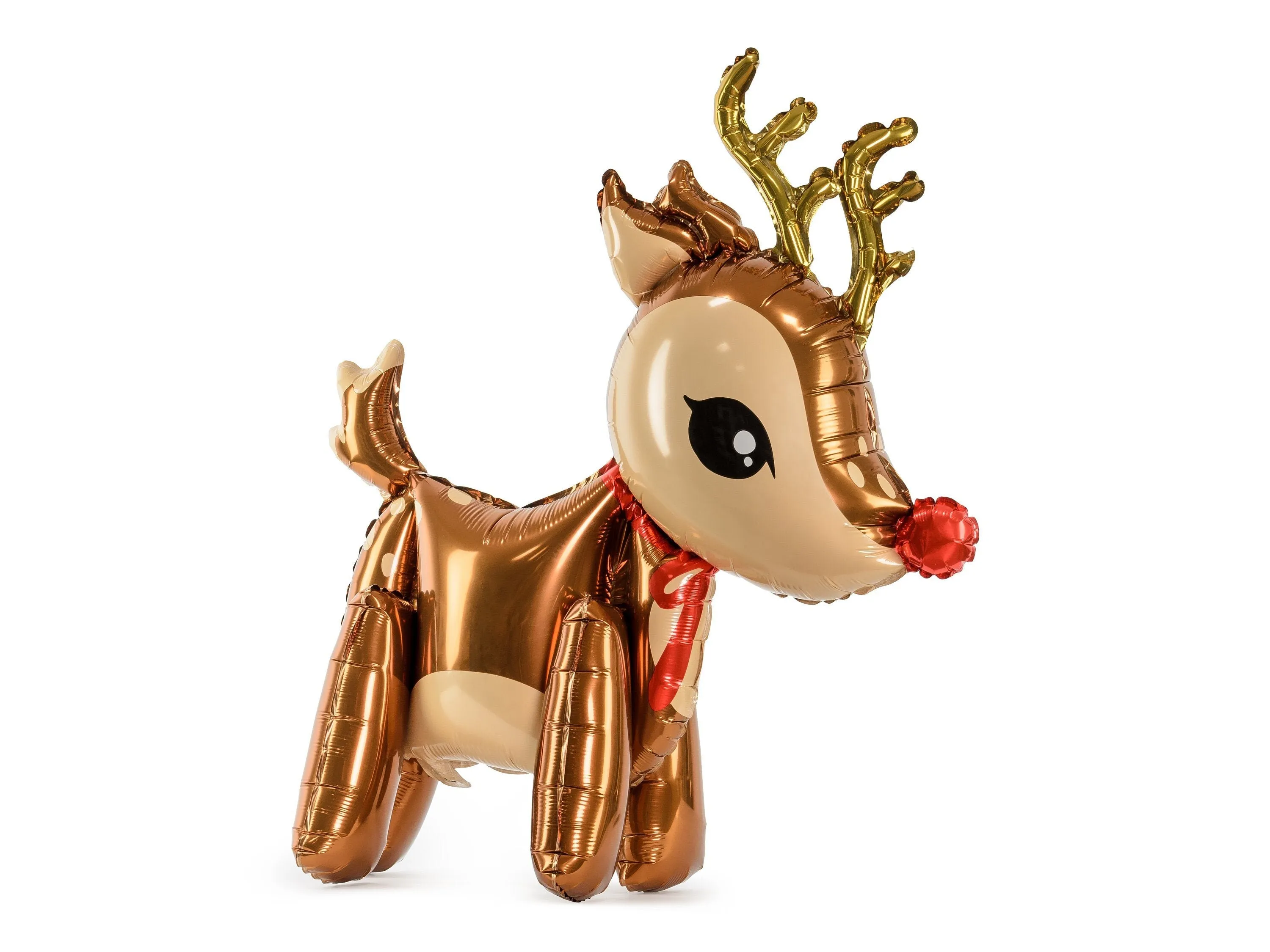 Standing Reindeer Balloon, Adorable Christmas Party Decor,  No Helium Needed