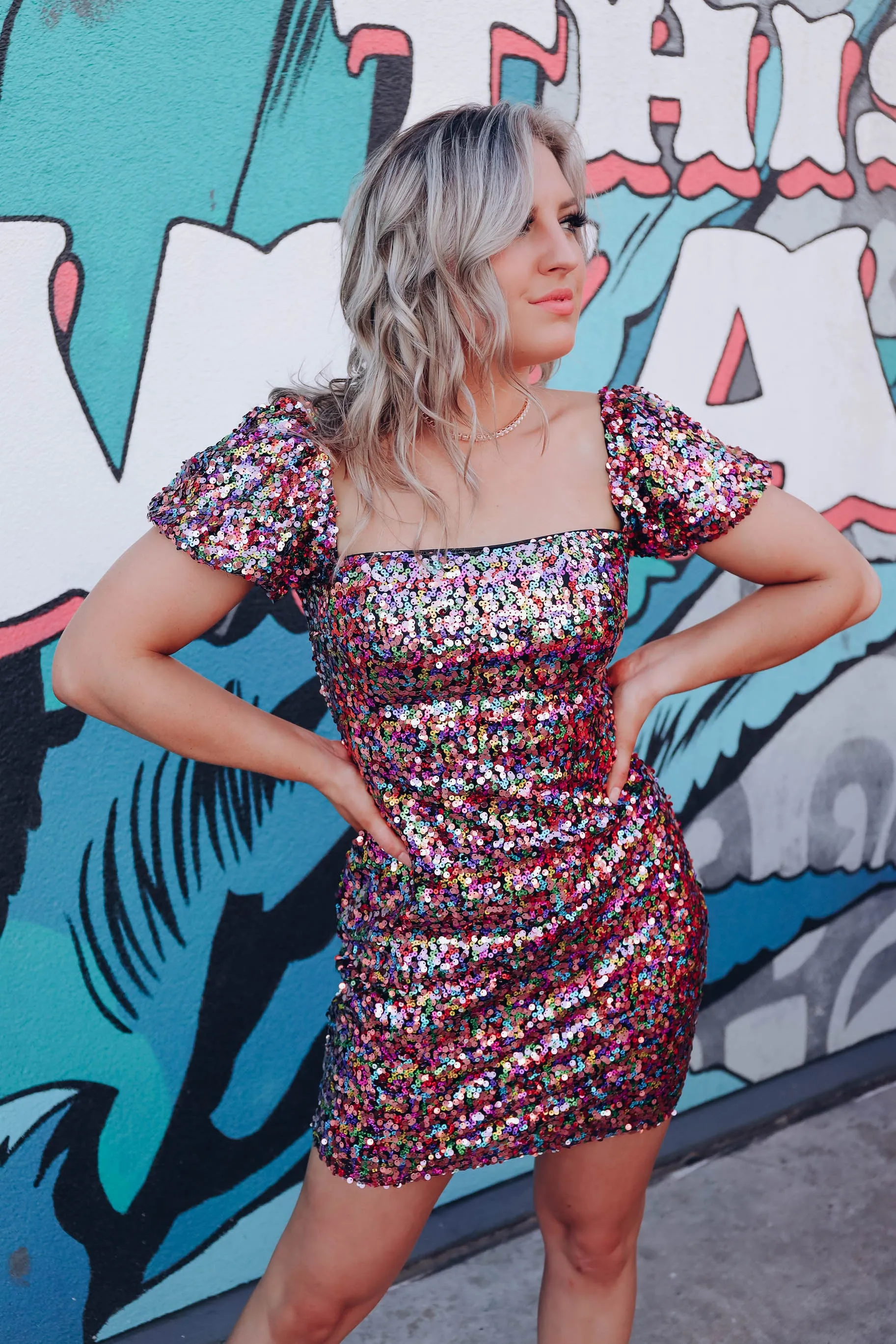 Standout Sequin Mini Dress