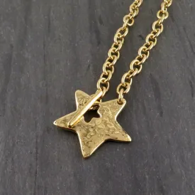 'Star in Front' Necklace - Gold