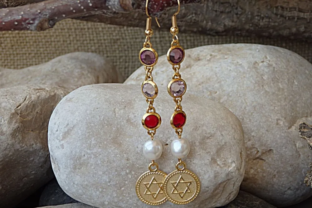 Star of David Earrings.