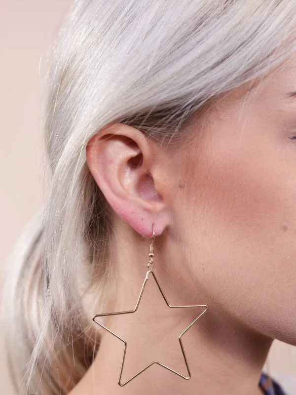 Star Shaped Dangle Earring