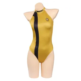 Star Trek: Discovery Season 4 Swimsuit Cosplay Costume Yellow jumpsuit Swimwear Outfits Halloween Carnival Suit cossky®