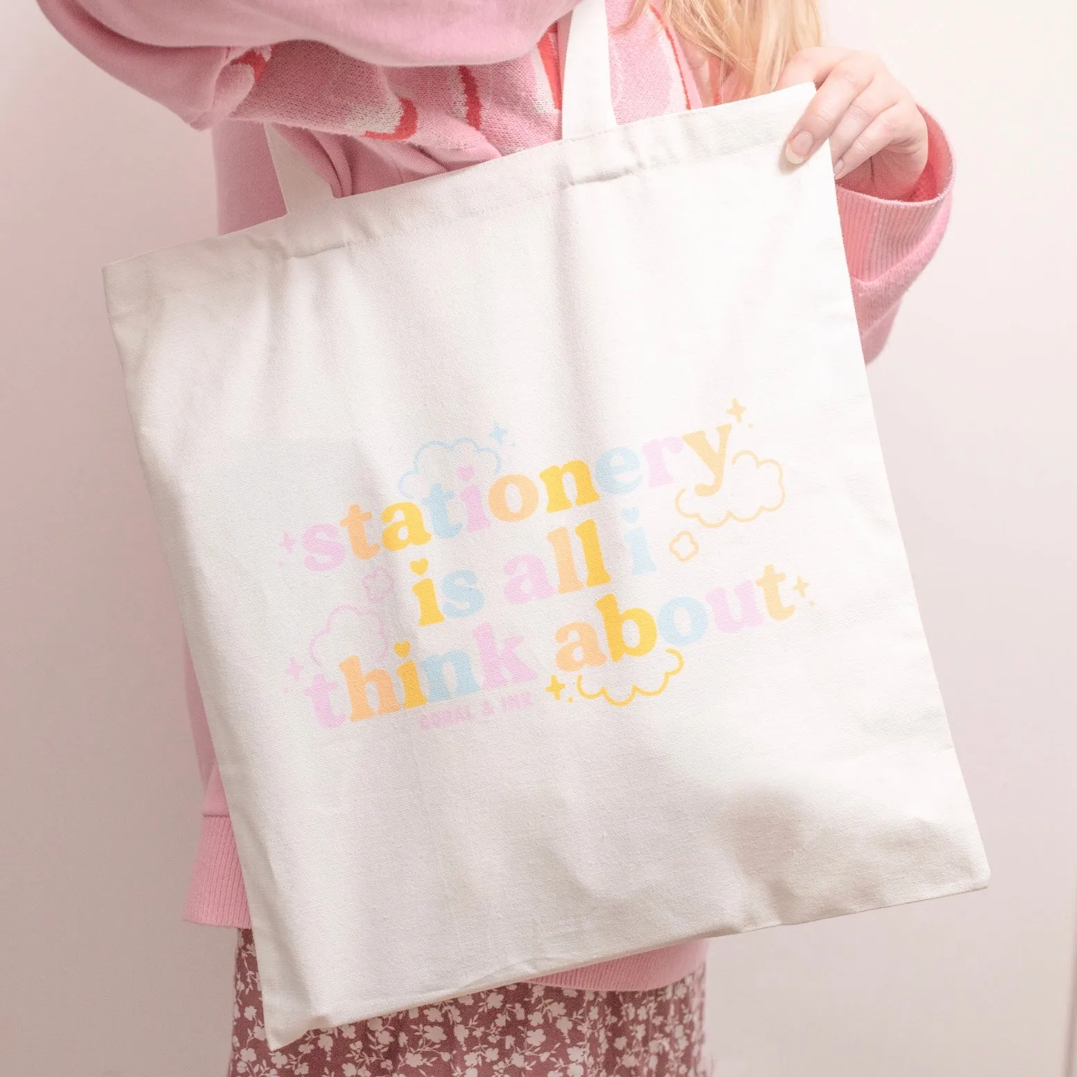 Stationery Is All I Think About Tote Bag