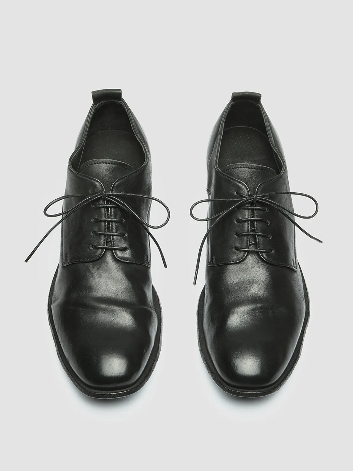 STEREO 003 - Black Leather Derby Shoes