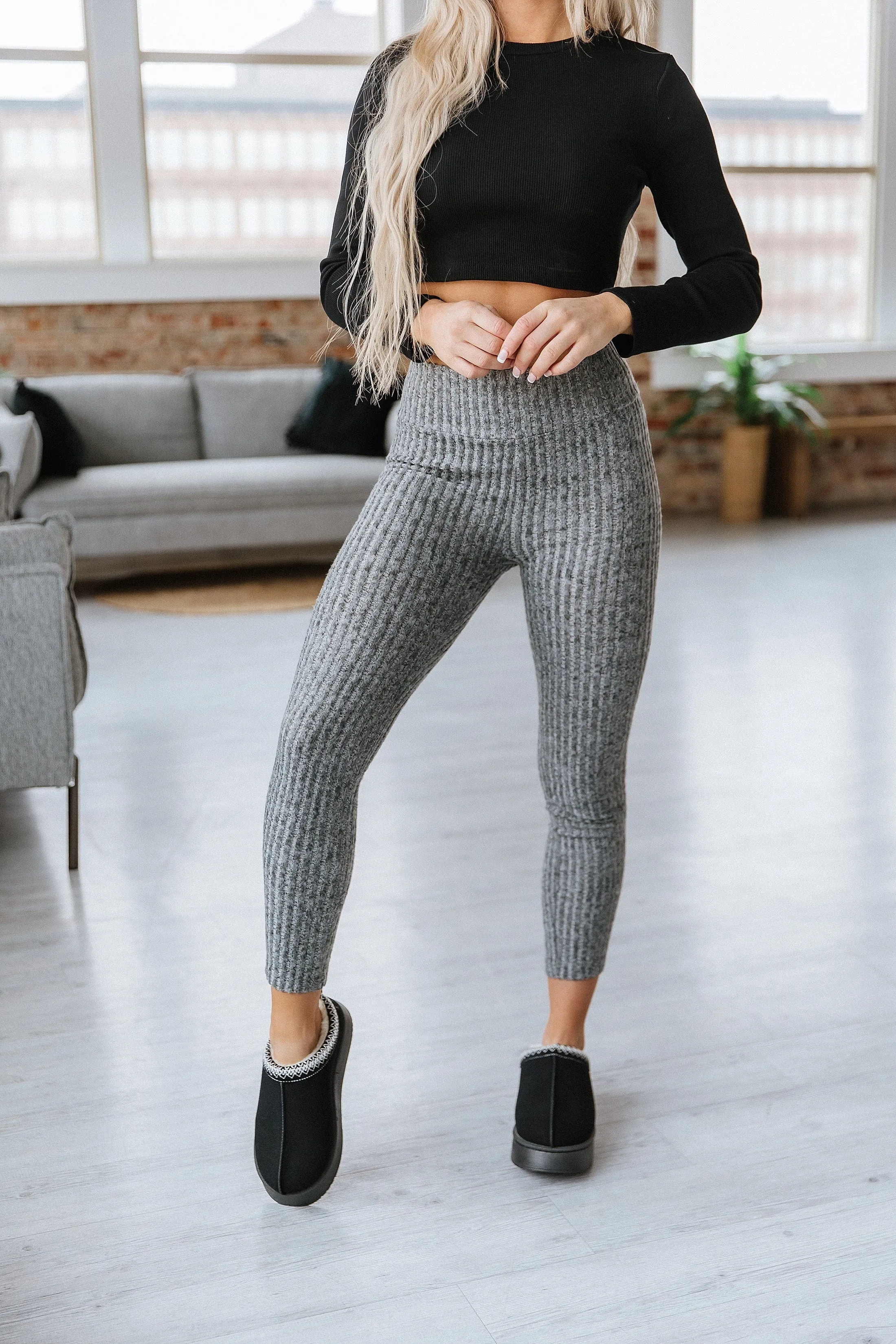 Sterling Ribbed Knit Leggings | S-XL | PRE ORDER