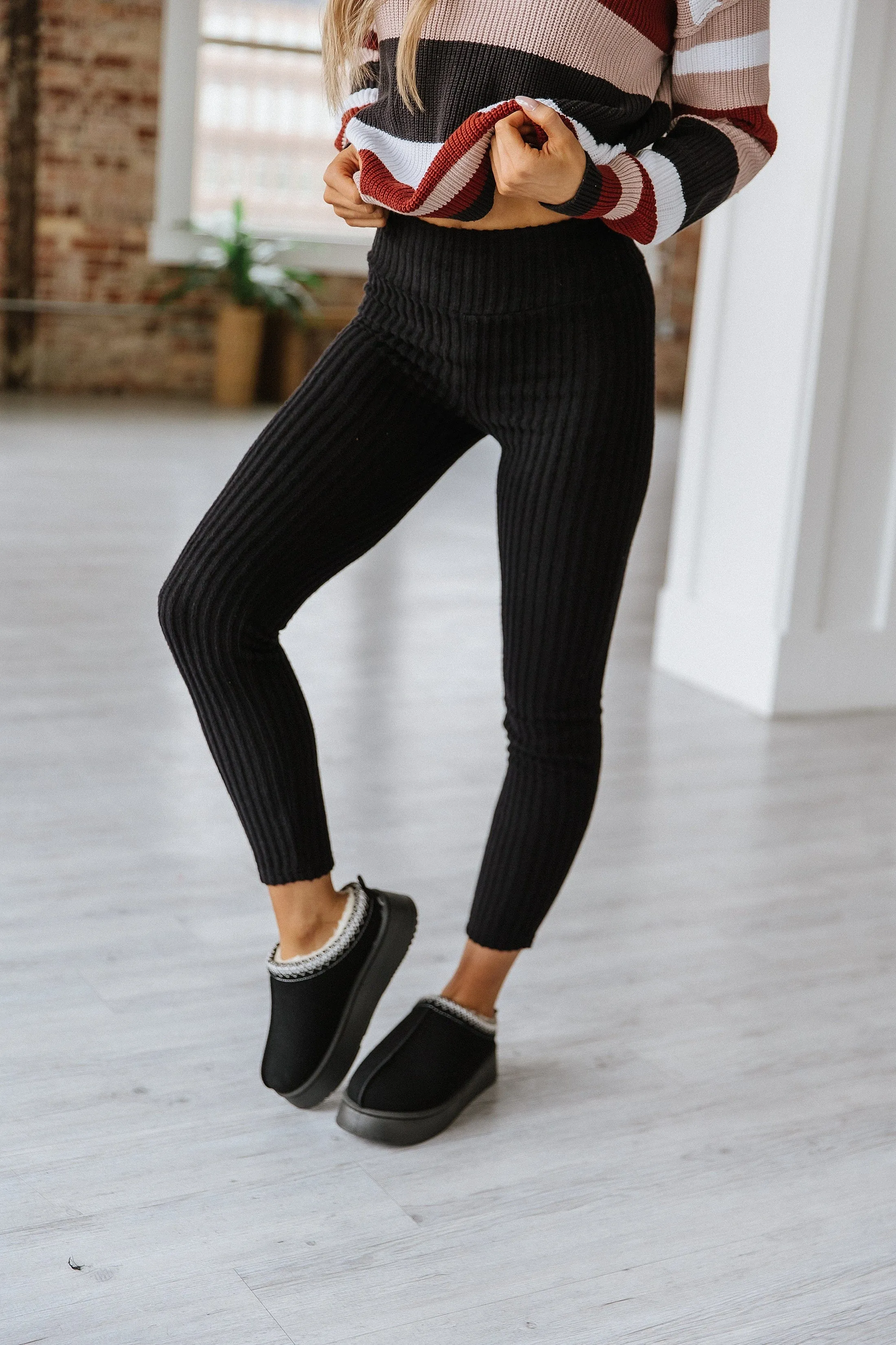 Sterling Ribbed Knit Leggings | S-XL | PRE ORDER