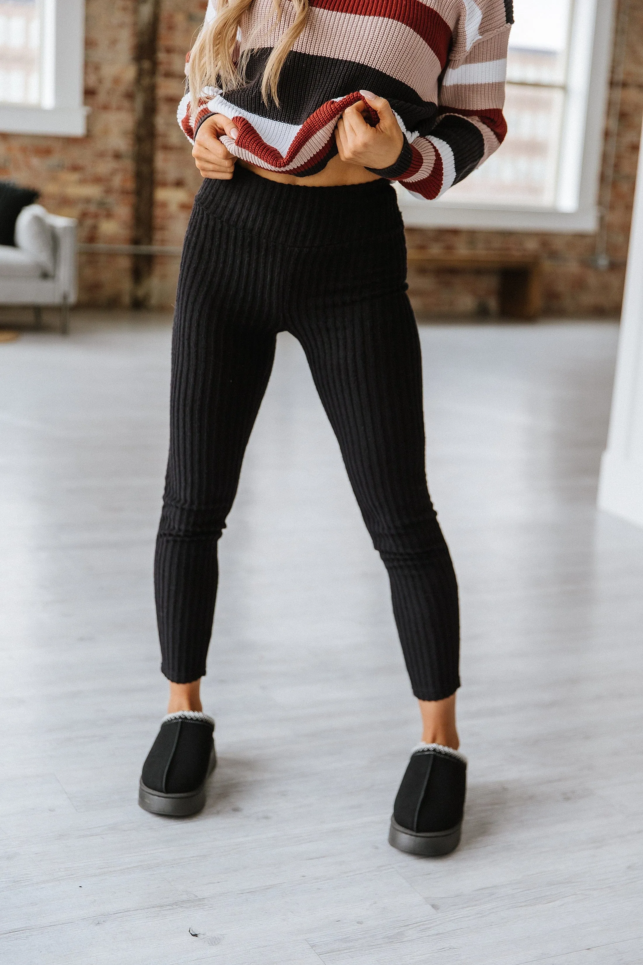 Sterling Ribbed Knit Leggings | S-XL | PRE ORDER