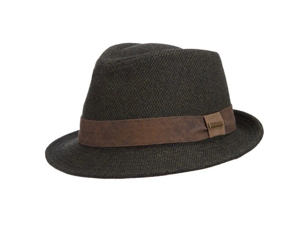 Stetson Crossgrain Nail Head Wool Blend Stingy Brim Fedora