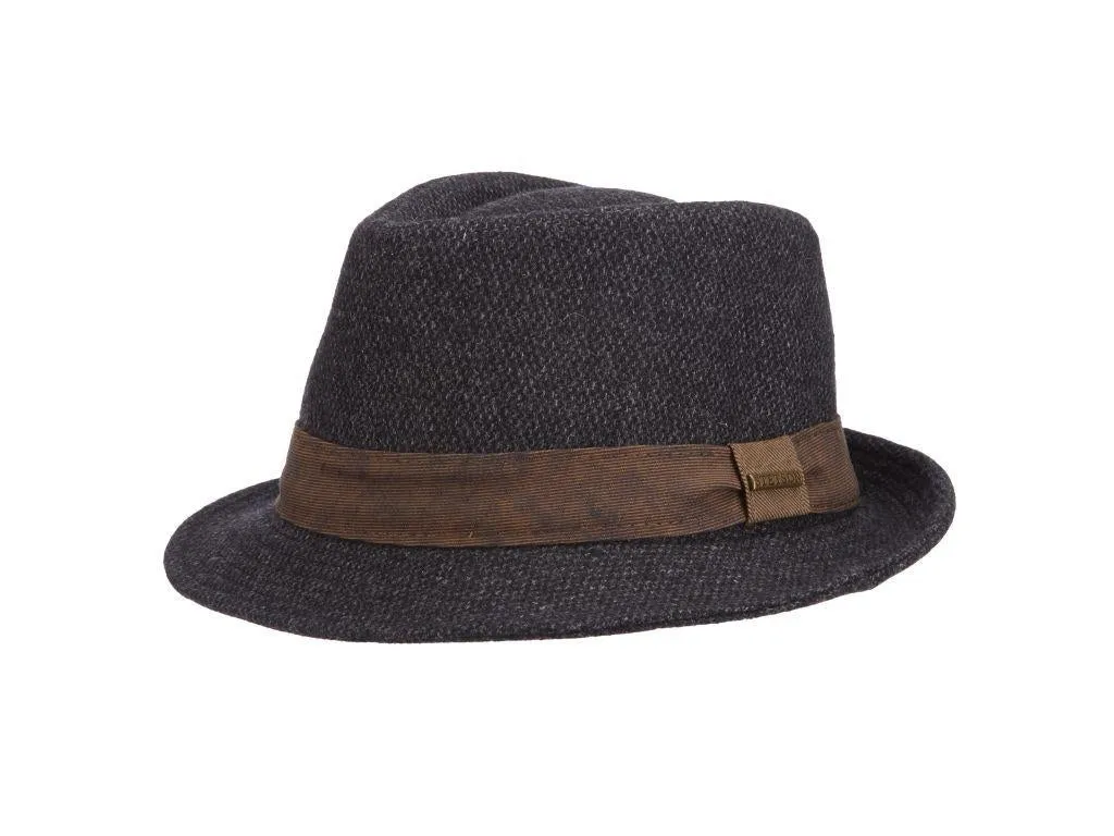 Stetson Crossgrain Nail Head Wool Blend Stingy Brim Fedora