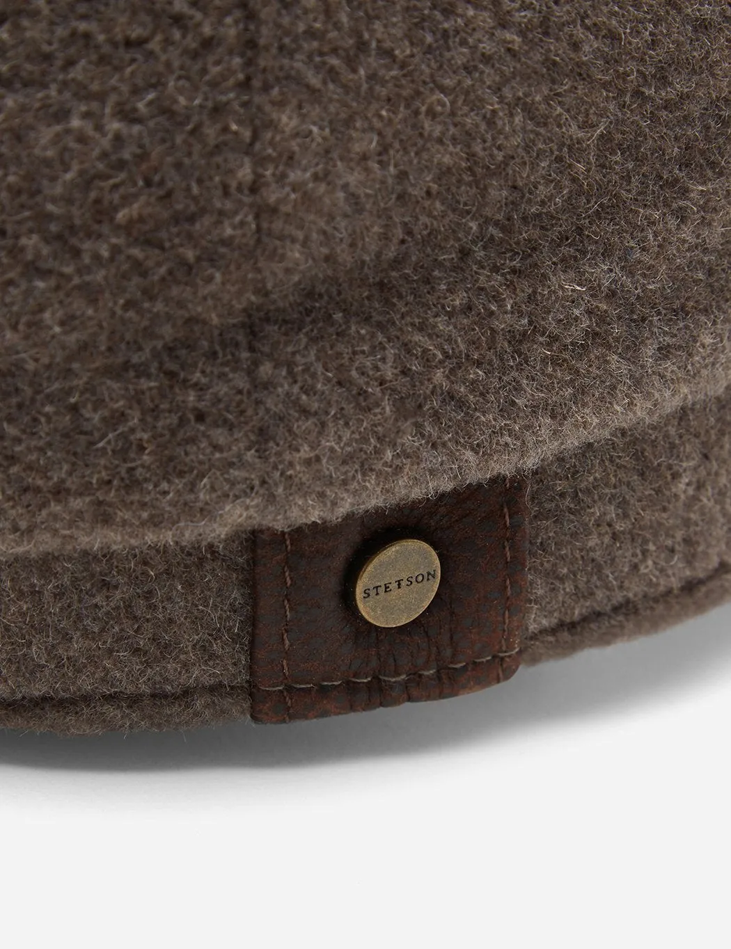 Stetson Hatteras Newsboy Cap (Wool/Cashmere) - Mouse Brown