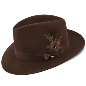 Stetson Noble Fur Felt Fedora Hat