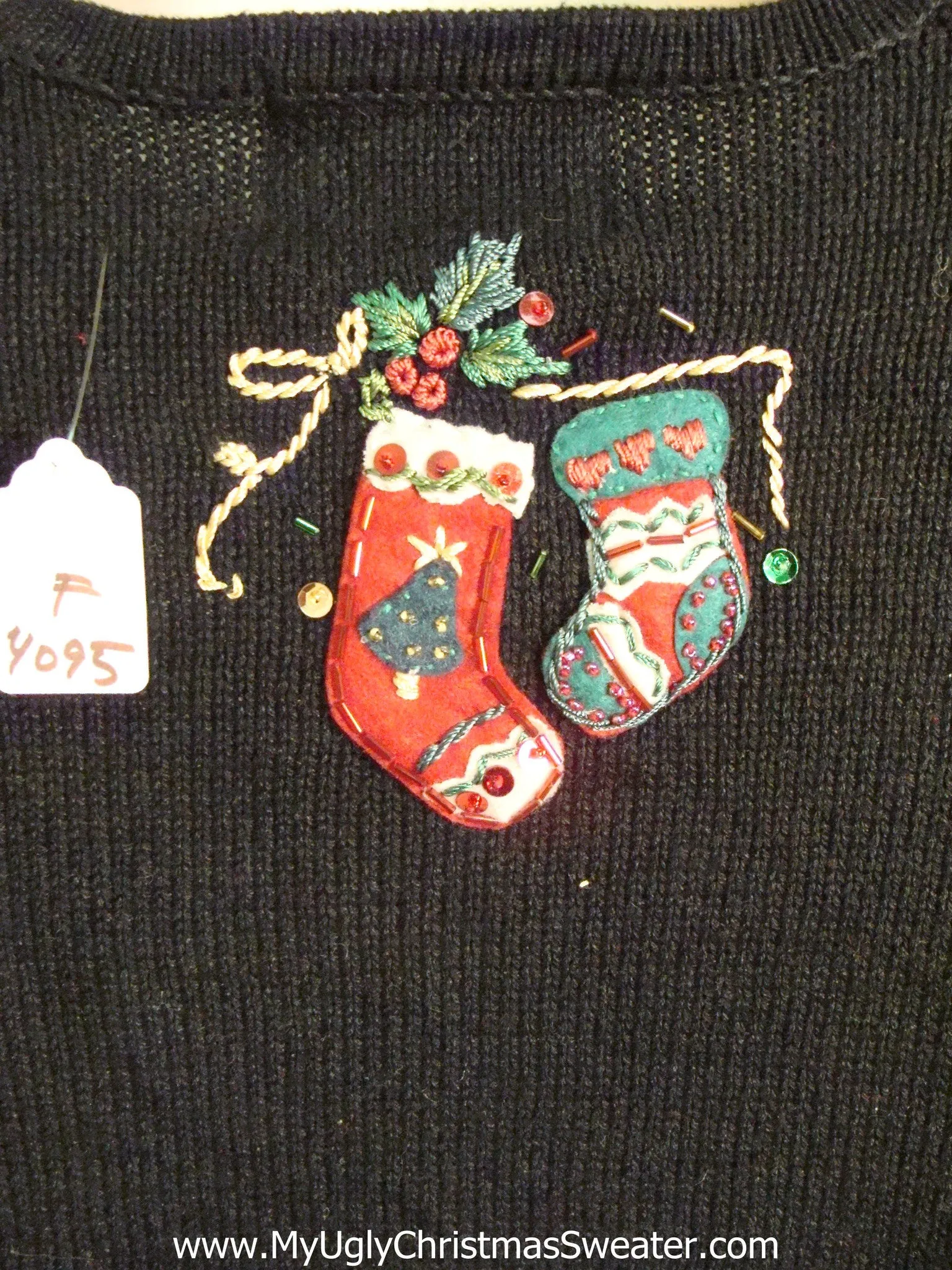 Stockings and Ivy Novelty Funny Holiday Sweater