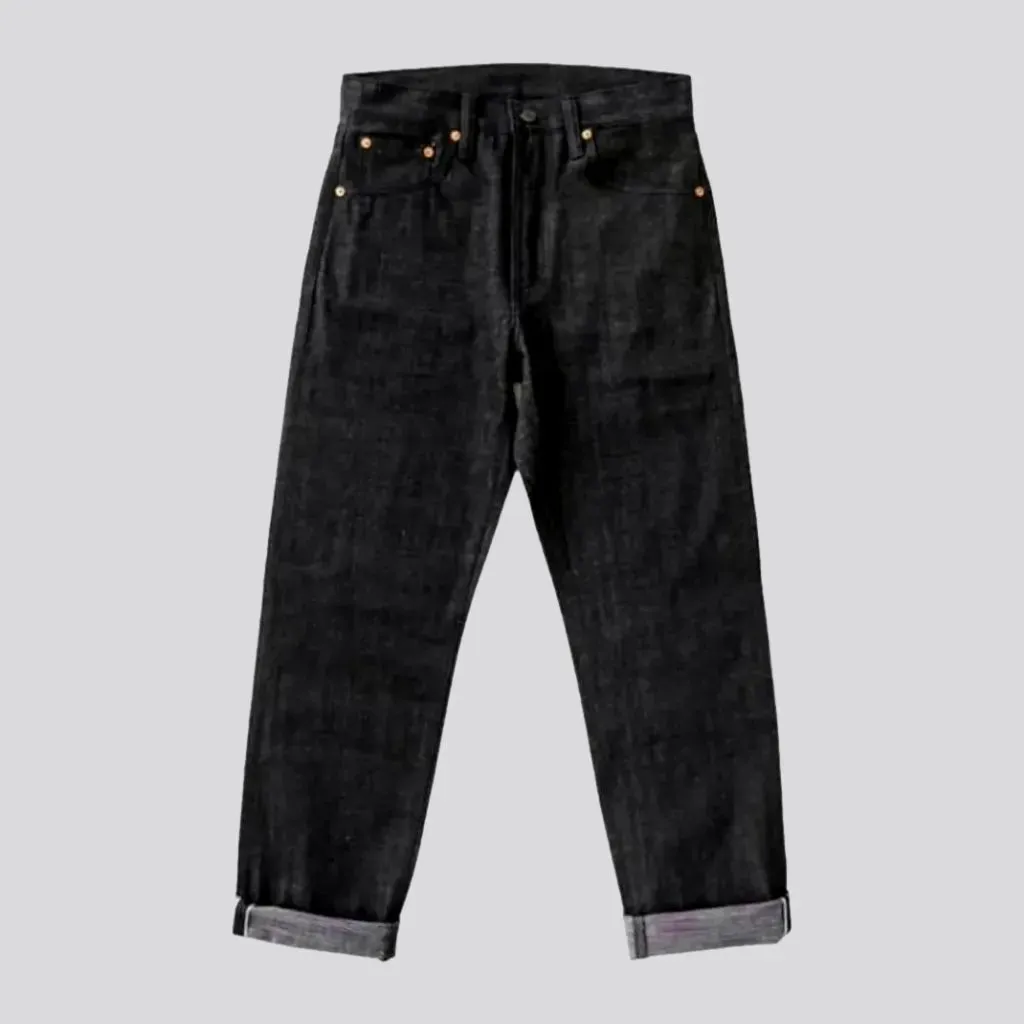 Straight men's selvedge jeans