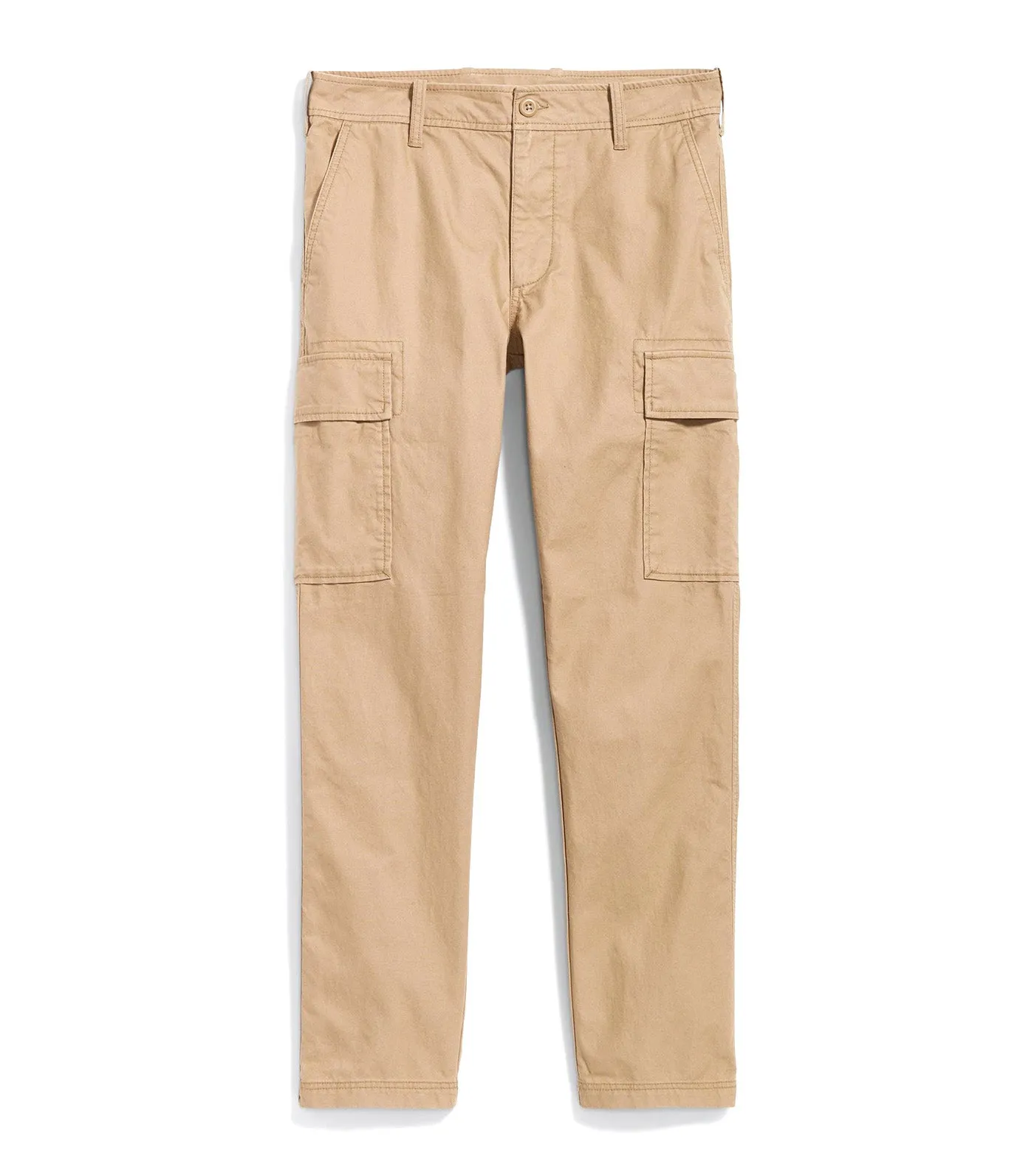 Straight Oxford Cargo Pants for Men Teakwood