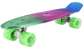 STRAUSS Cruiser Skateboard| Penny Skateboard | Casterboard | Hoverboard | Anti-Skid Board with ABEC-7 High Precision Bearings | Ideal for 8 Years and Above | 22 X 6 Inch,(Green,Pink,Blue)