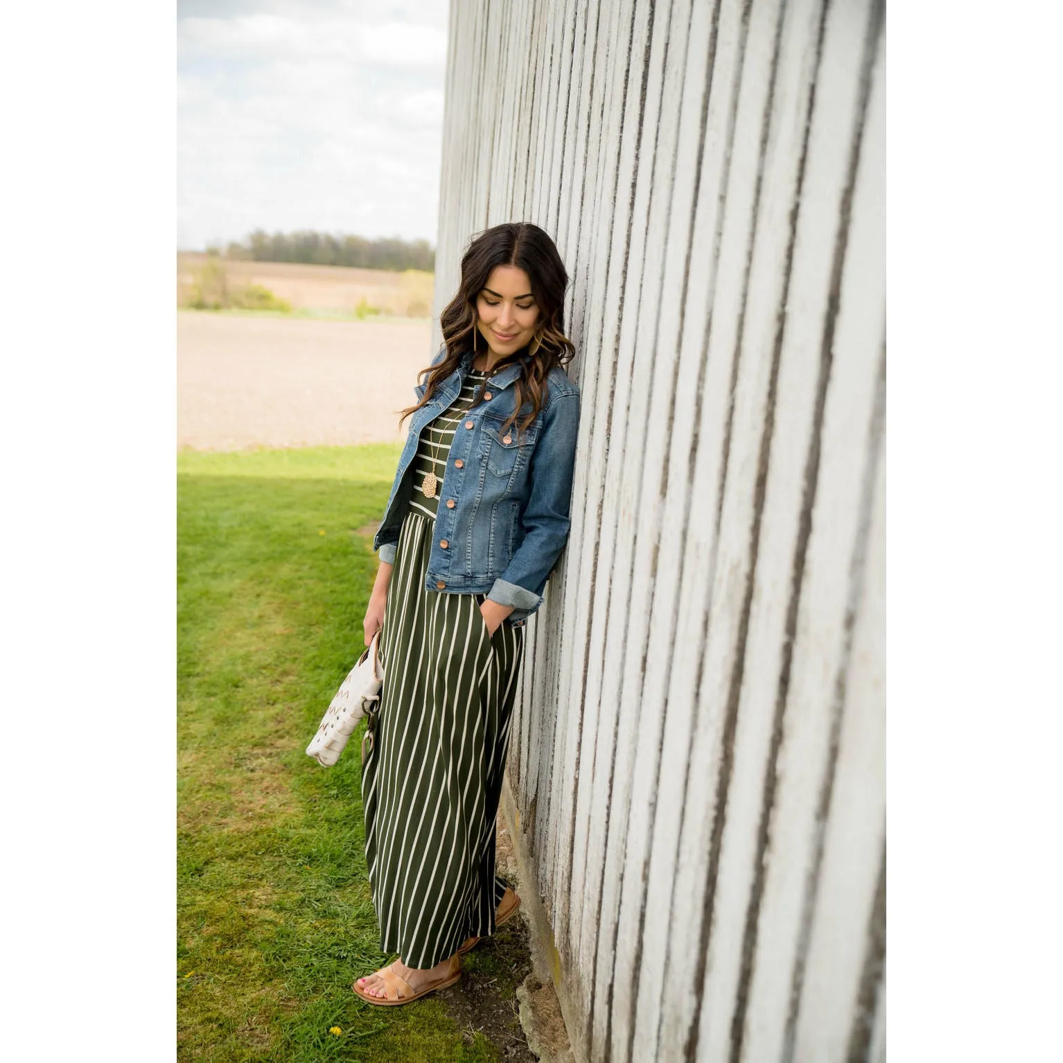 Striped Sleeveless Tank Dress