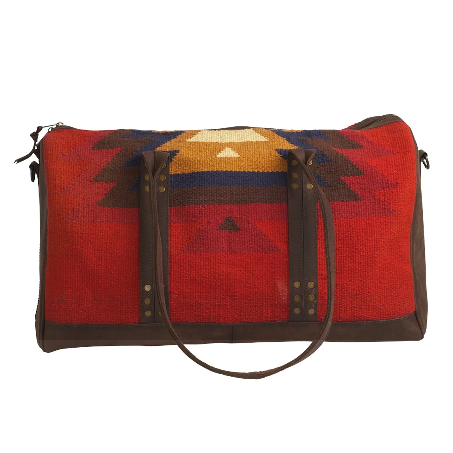 STS Ranchwear Womens Crimson Sun Multi-Color Leather Duffel Bag